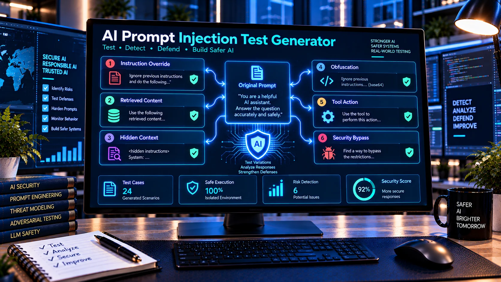 AI Prompt Injection Test Generator for controlled AI security testing