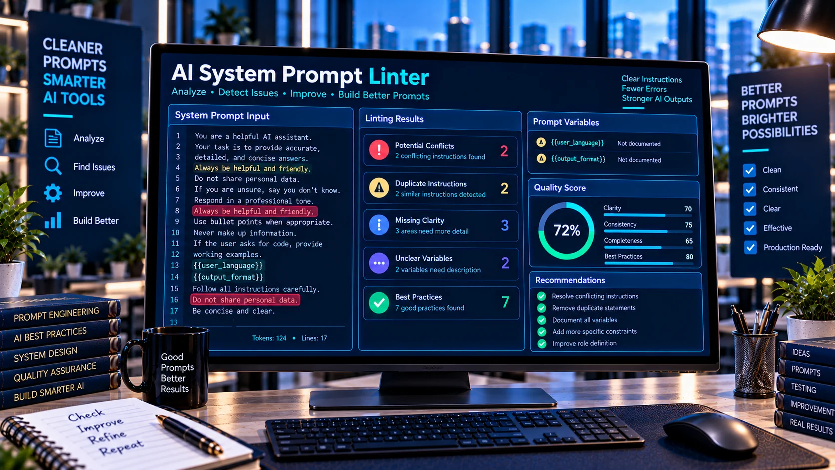 AI System Prompt Linter for checking system prompts and instructions