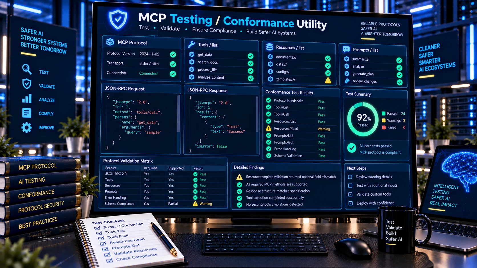 Testing and Conformance Utility validating MCP protocol messages