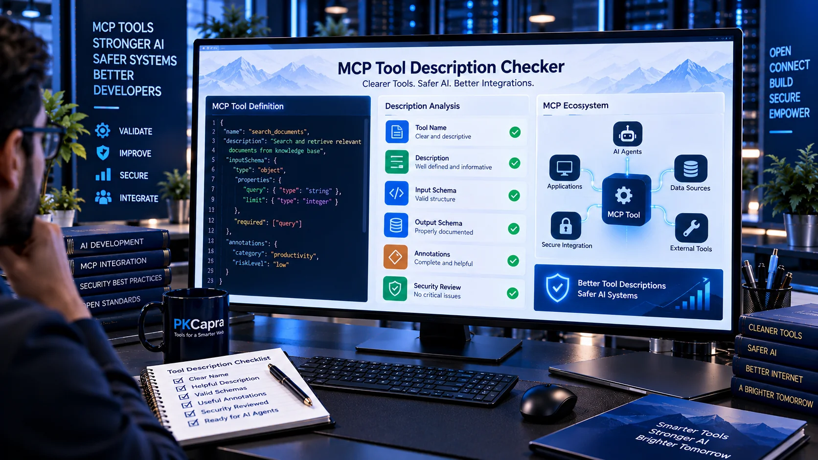 MCP Tool Description Checker for reviewing AI tool descriptions and security signals