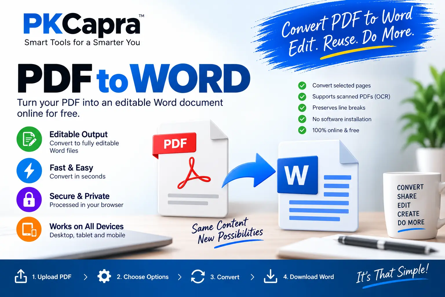 PDF to Word converter online free tool