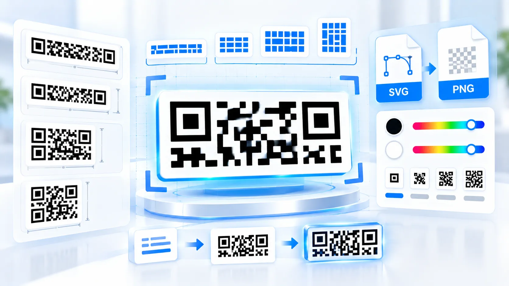 rMQR Code Generator for rectangular Micro QR codes