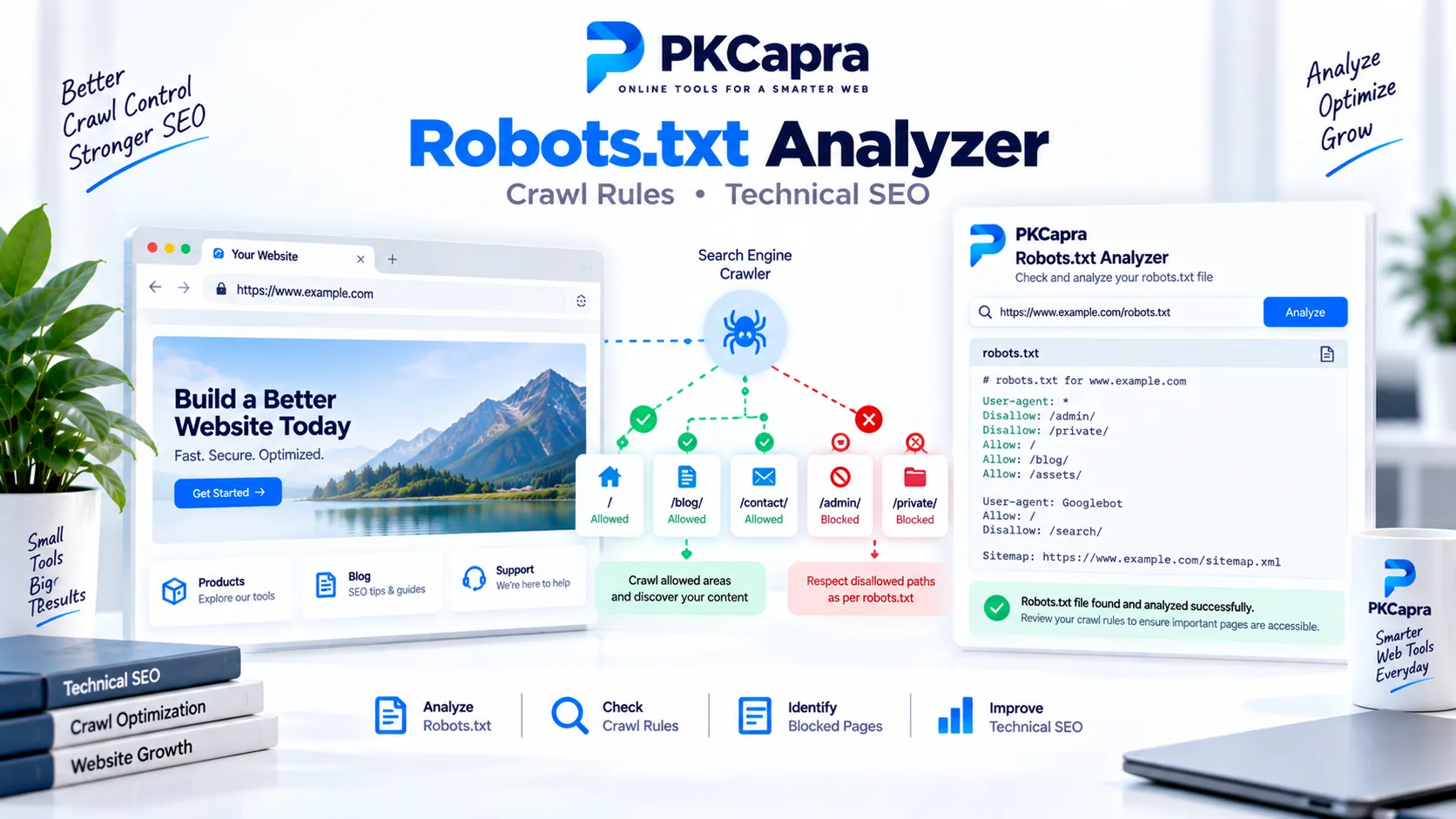 Robots.txt Analyzer for technical SEO and website crawling