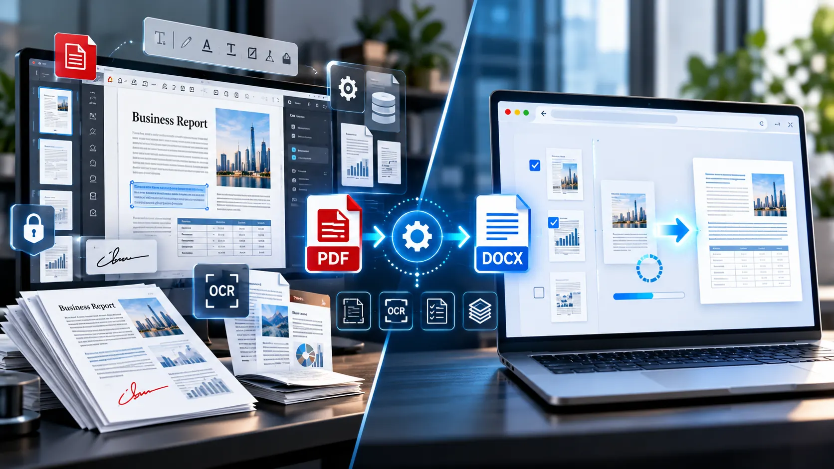 Adobe Acrobat Pro compared with online PDF to Word converters